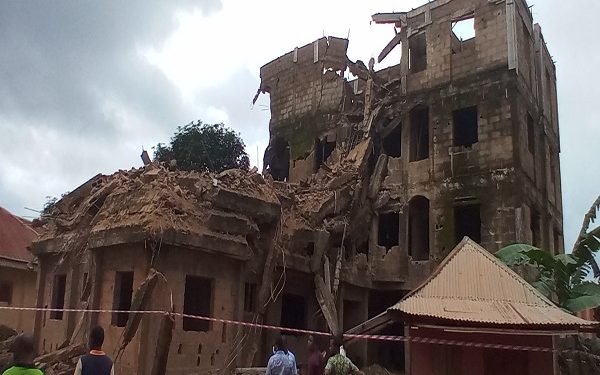 Ebonyi orders arrest of site engineer of collapsed building