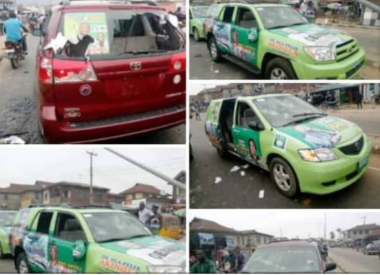 Many injured, cars vandalised, as APC, ADC supporters clash in Ondo