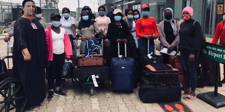 71 Nigerian girls trafficked to Lebanon return home‎