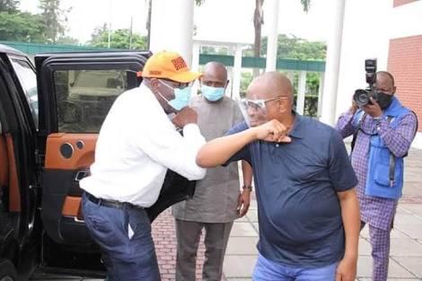 Obaseki visits Wike, says God used Edo people, Rivers Gov, others to reelect him