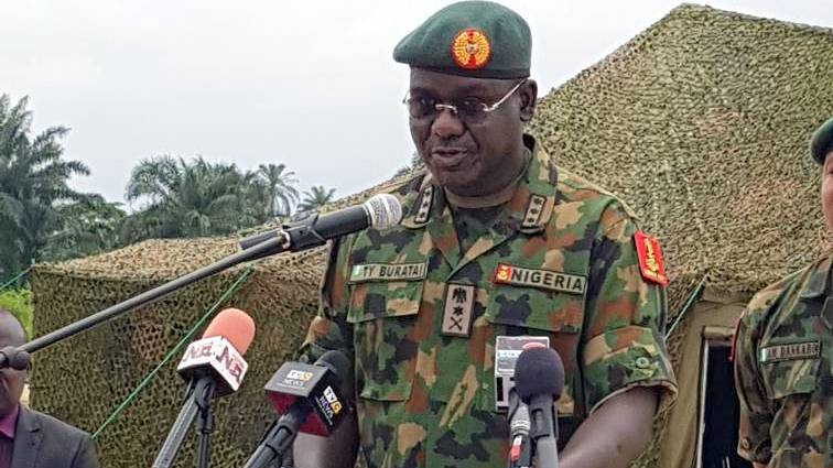Buratai visits recuperating soldiers at 44 Reference Hospital, Commission's Projects