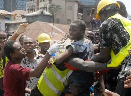 Four die as building collapses in Obalende, Lagos  ‎
