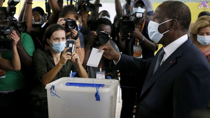 Amid opposition boycott, voters go to polls in Ivory Coast’s controversial election